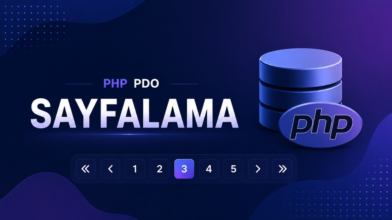 PHP PDO ile SAYFALAMA Resmi